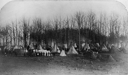 2nd Vermont Infantry, Camp Griffin, Virginia, 1861
courtesy Library of Congress Prints and Photographs Division