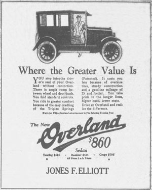 Advertisment by Jones F. Elliott - 1923
from Clarksville Daily Leaf-Chronicle24
