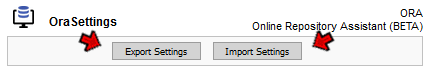 Export Settings