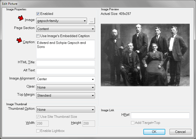 Edit Picture Screen