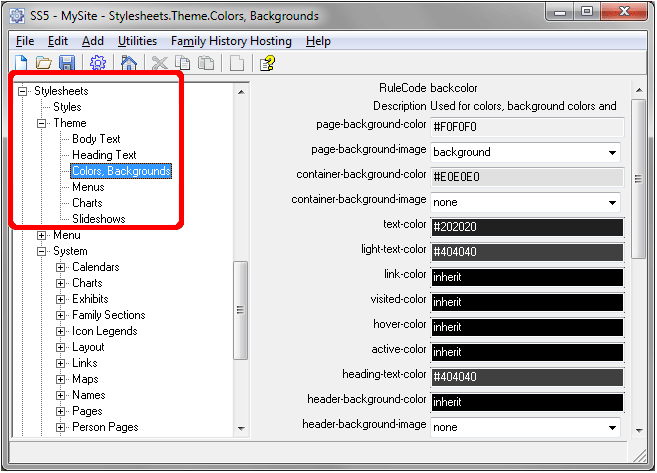 Theme Stylesheets