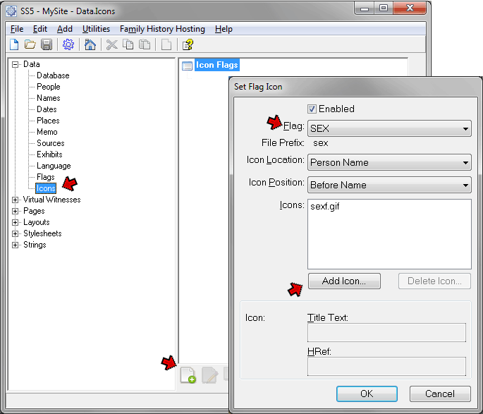 Adding Icons