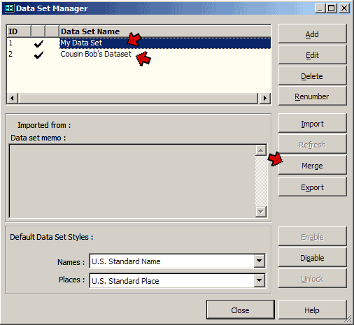 Data Set Manager
