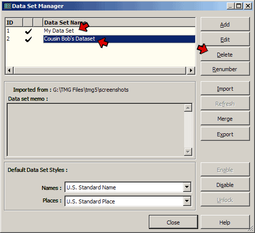 Data Set Manager