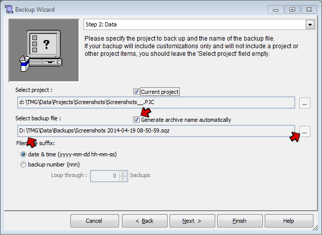 Backup - Step 2