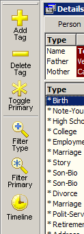 Tag Editing toolbar